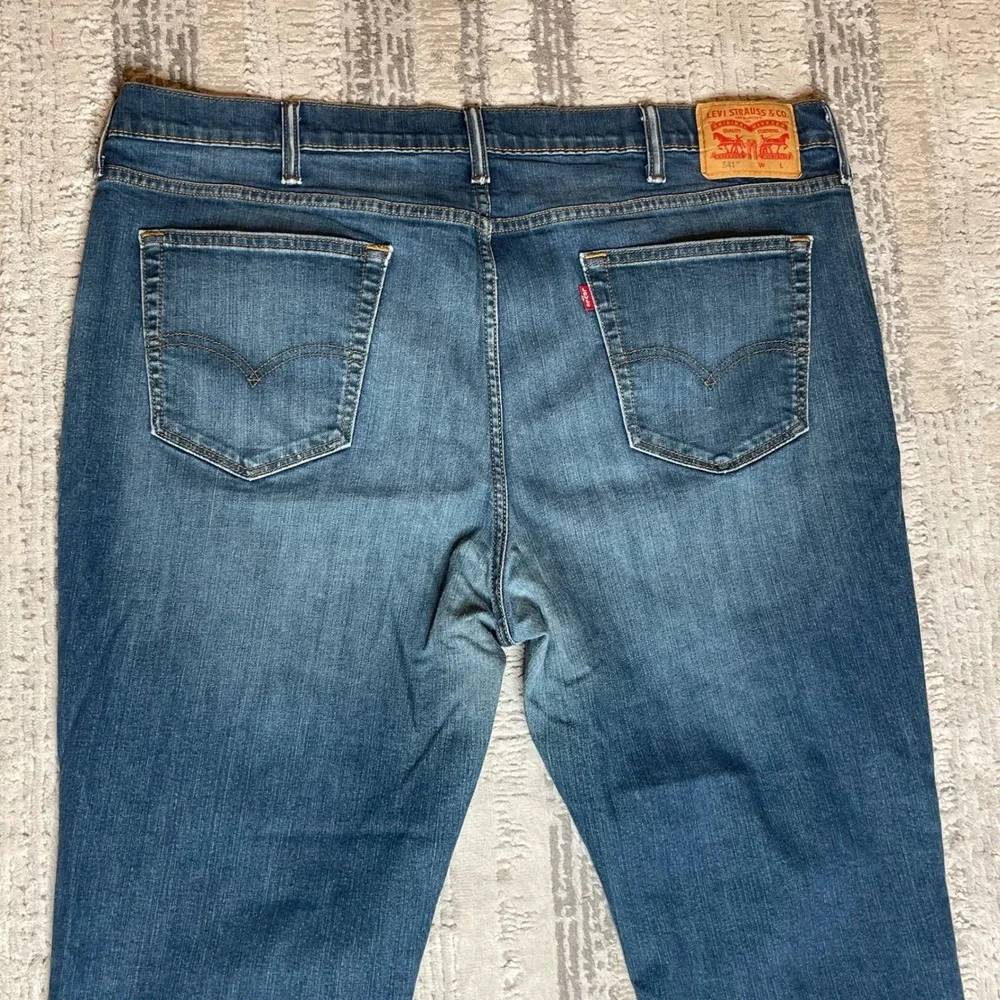 Levi's 541 Mens Athletic Blue Light Wash Denim Jean Size Big Tall  W44‎ L32